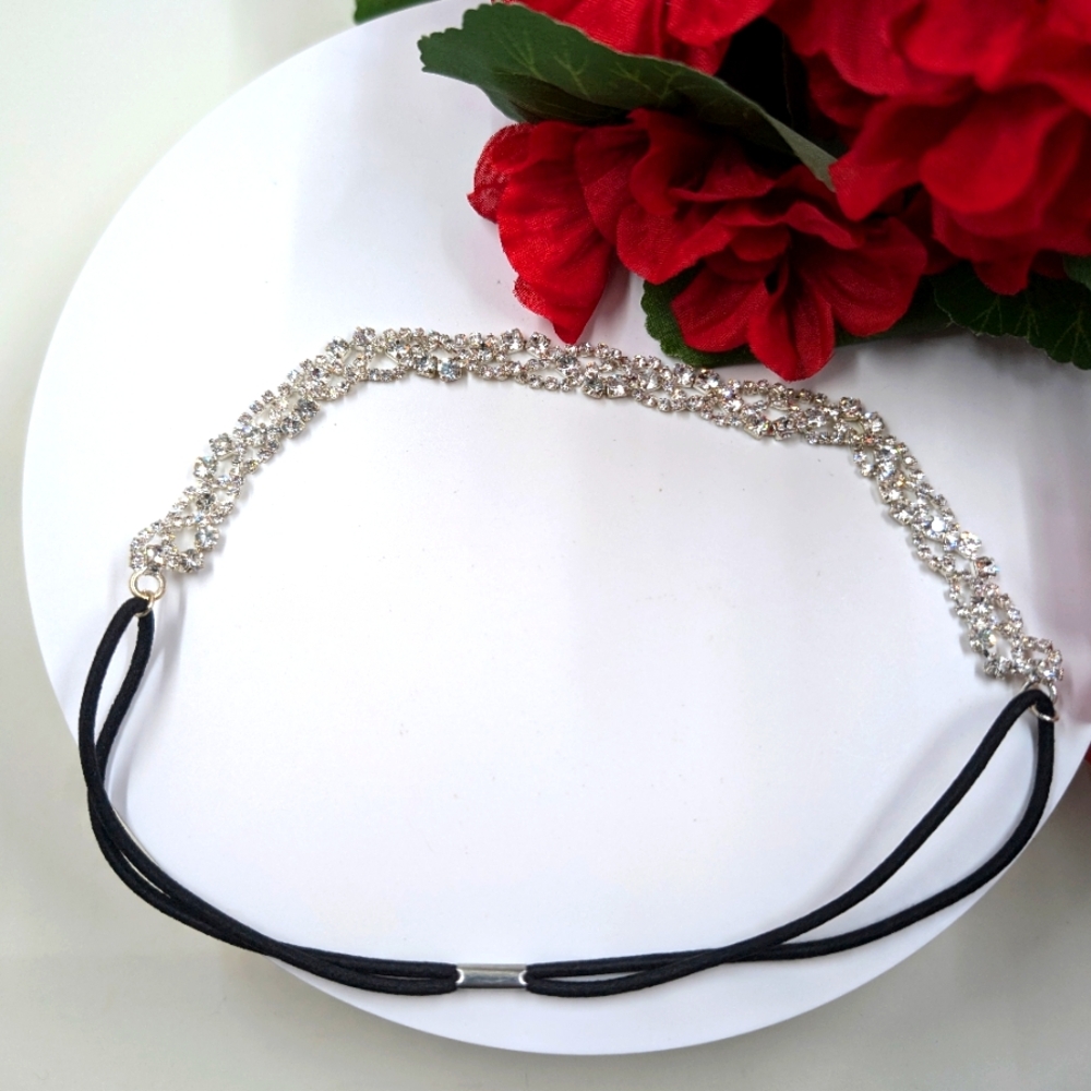 Genuine Crystal Headband Vintage Y2K